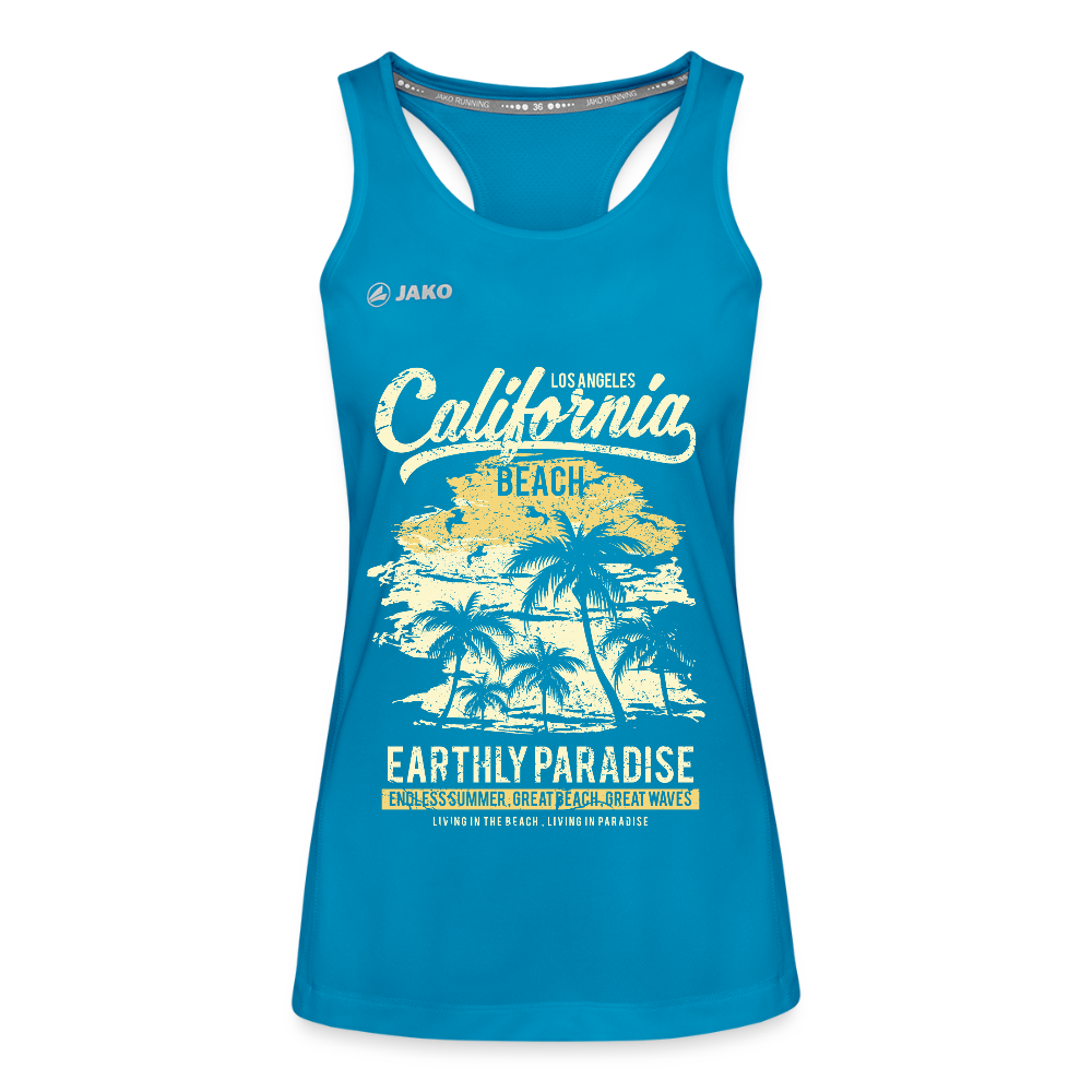 JAKO Frauen Tanktop Run 2.0 "California" - mit Customizer personalisierbar - Saphirblau