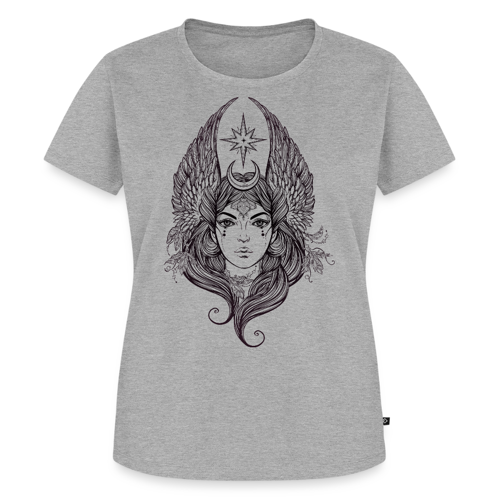 Premium T-Shirt "Engel" - Grau meliert