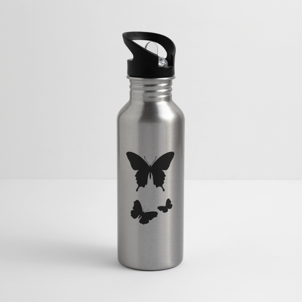 Trinkflasche "Schmetterlinge" - Lightsilver