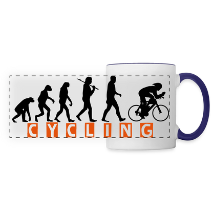 Panoramatasse "Cycling" - Weiß/Kobaltblau