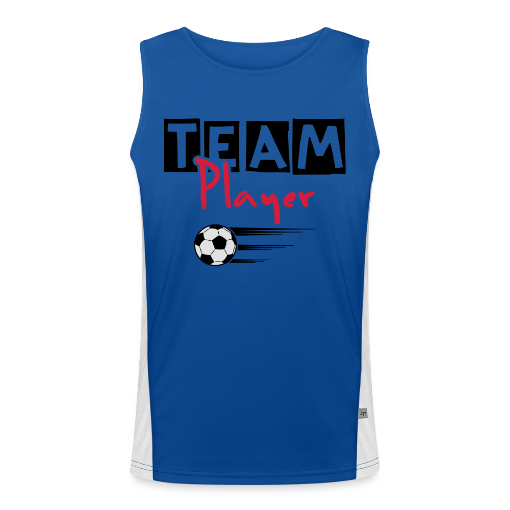 Funktionelles Tanktop Herren "Team Player" - Royal/Weiß