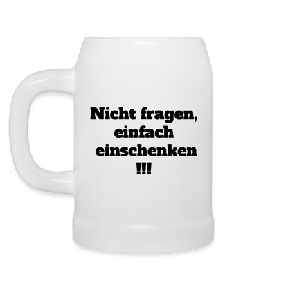 Bierkrug "Beer" mit Customizer personalisierbar - Weiß