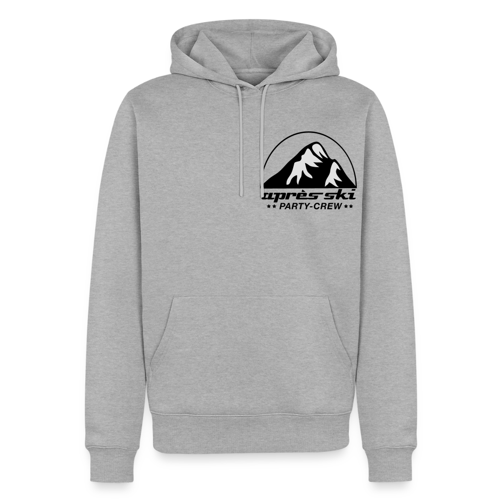 Männer Premium Hoodie "Apres Ski" - Grau meliert