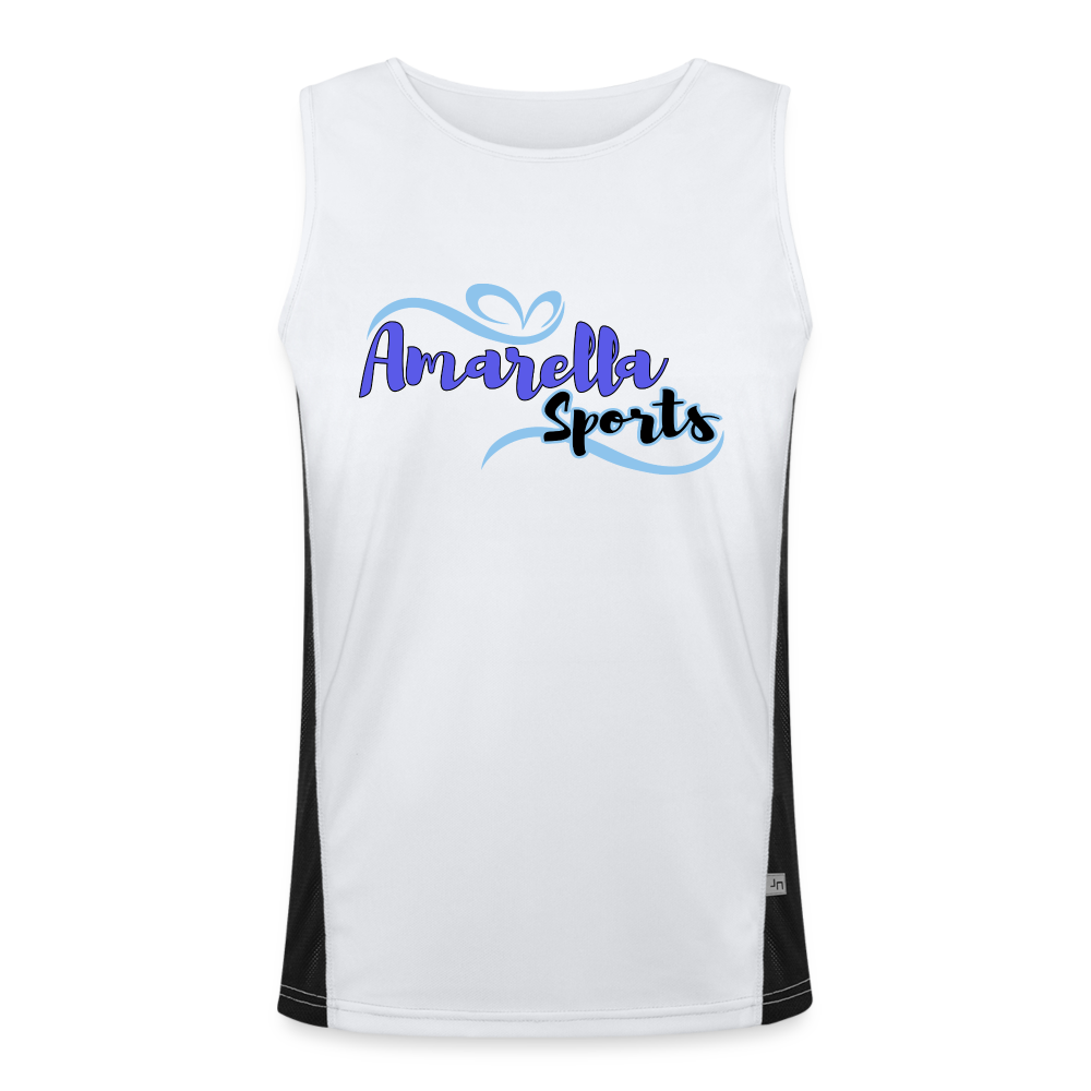 Funktionelles Tank Top Herren "Amarella-Sports" - Weiß/Schwarz