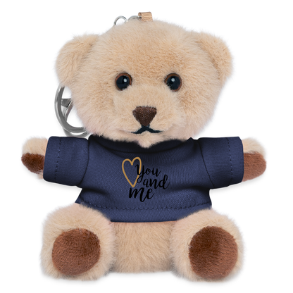 Kuscheltier Schlüsselanhänger "You and me" - Navy
