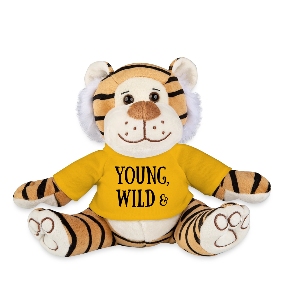 Maskottchen Tiger "Wild & Sexy" - Sonnengelb