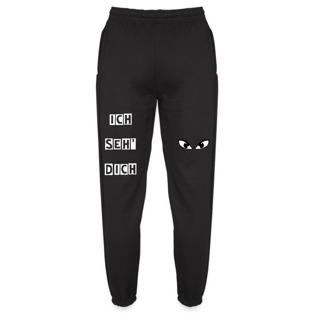 Jogginghose Unisex "Ich seh' dich" - Schwarz