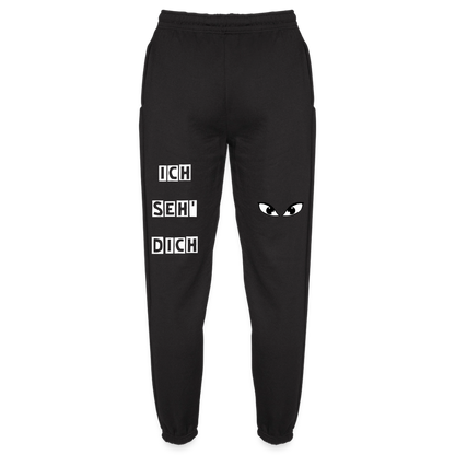 Jogginghose Unisex "Ich seh' dich" - Schwarz