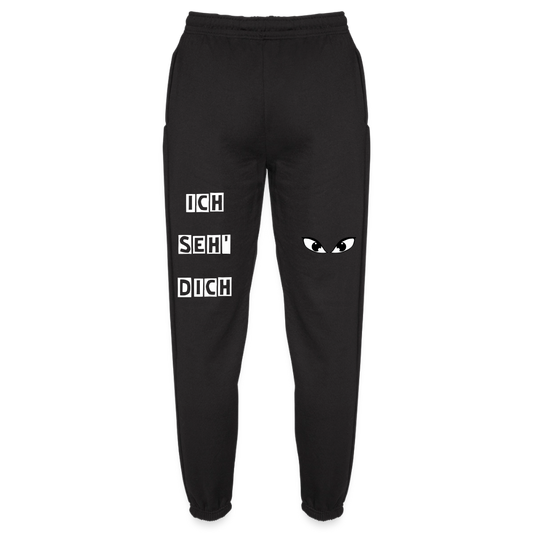 Jogginghose Unisex "Ich seh' dich" - Schwarz