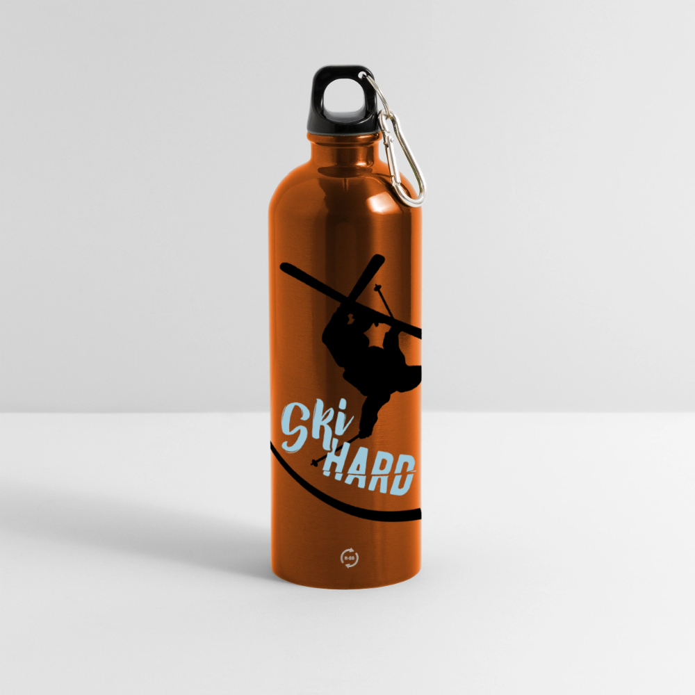 METALLIC Karabiner Wasserflasche "Ski Hard" - Orange