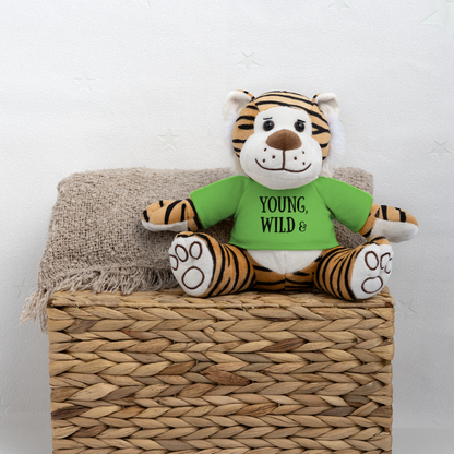 Maskottchen Tiger "Wild & Sexy" - Hellgrün
