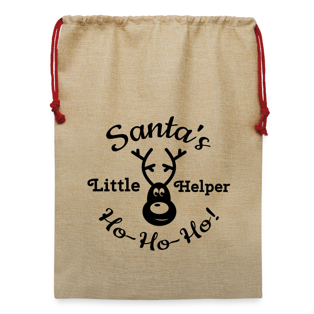 Jute Weihnachtssack - Beige