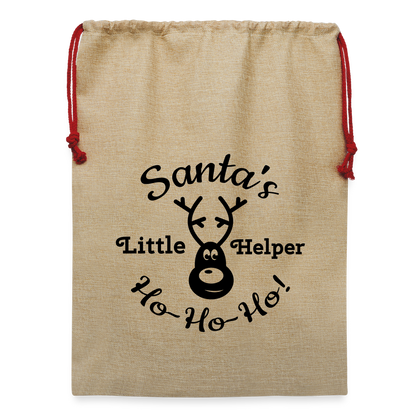 Jute Weihnachtssack - Beige