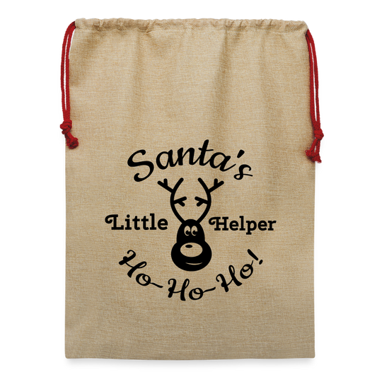 Jute Weihnachtssack - Beige