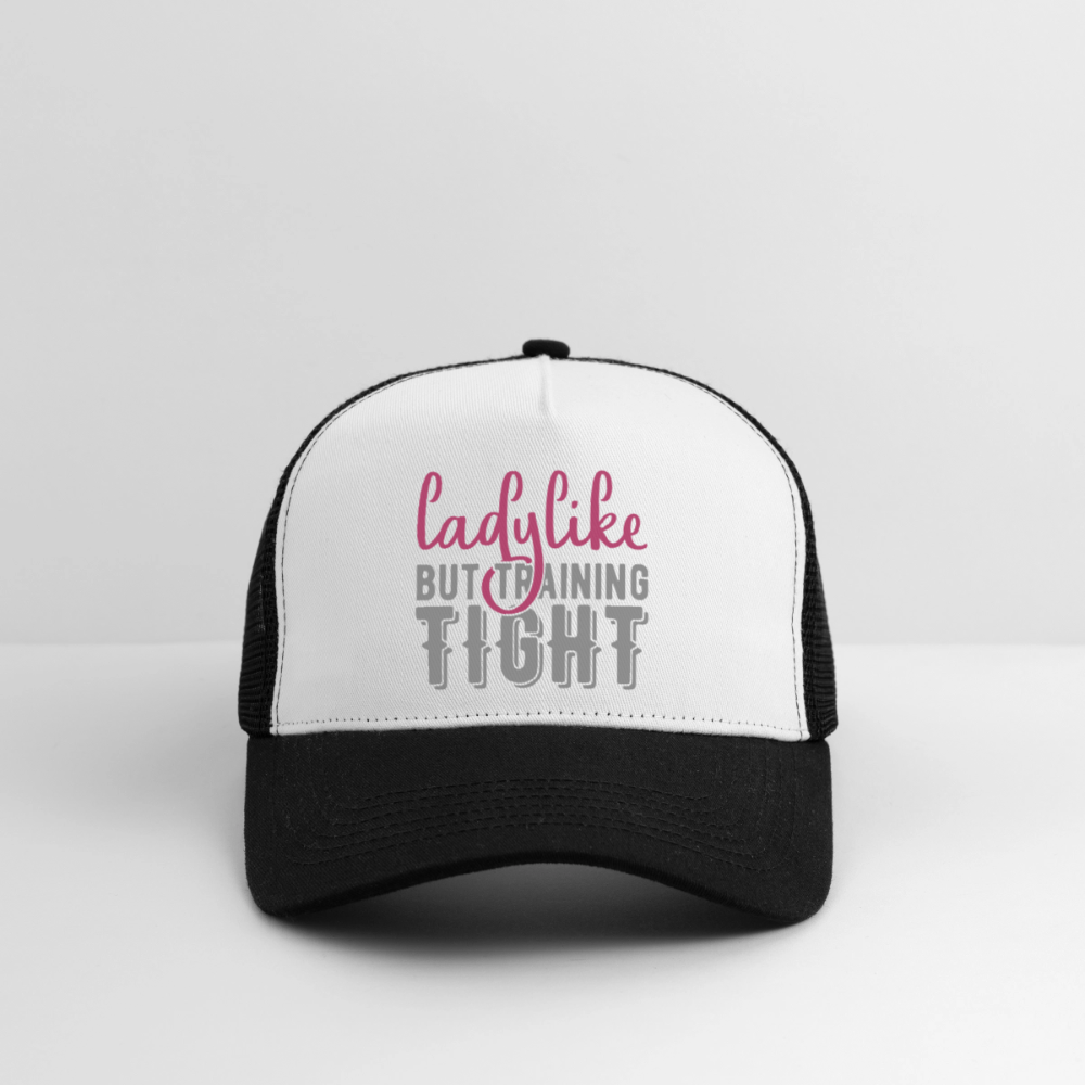 Trucker Cap "Ladylike" - Weiß/Schwarz