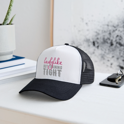 Trucker Cap "Ladylike" - Weiß/Schwarz