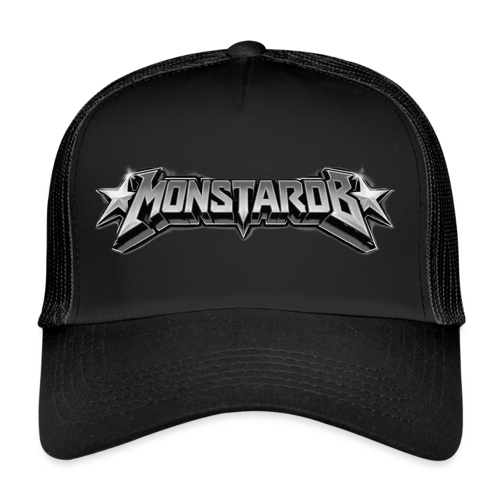 Trucker Cap "Monstarob" - Schwarz/Schwarz