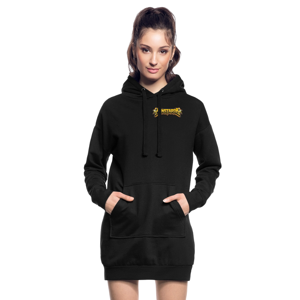 Hoodie-Kleid "Monstarob" - Schwarz