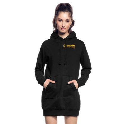 Hoodie-Kleid "Monstarob" - Schwarz