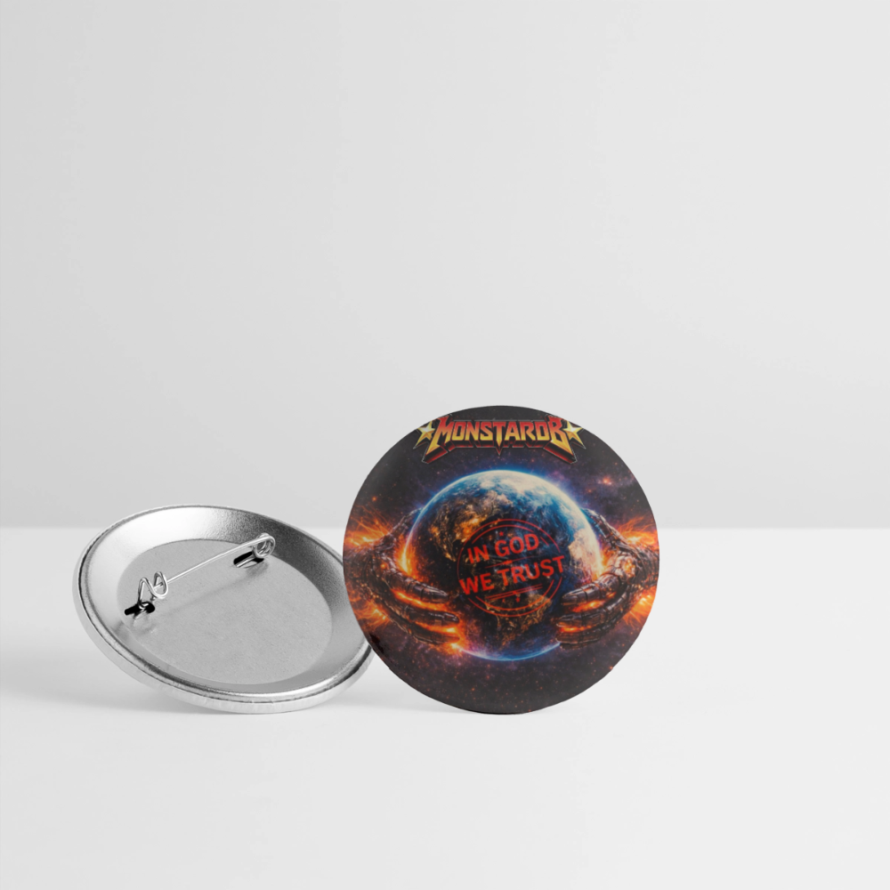 Buttons groß 56 mm (5er Pack) - Weiß