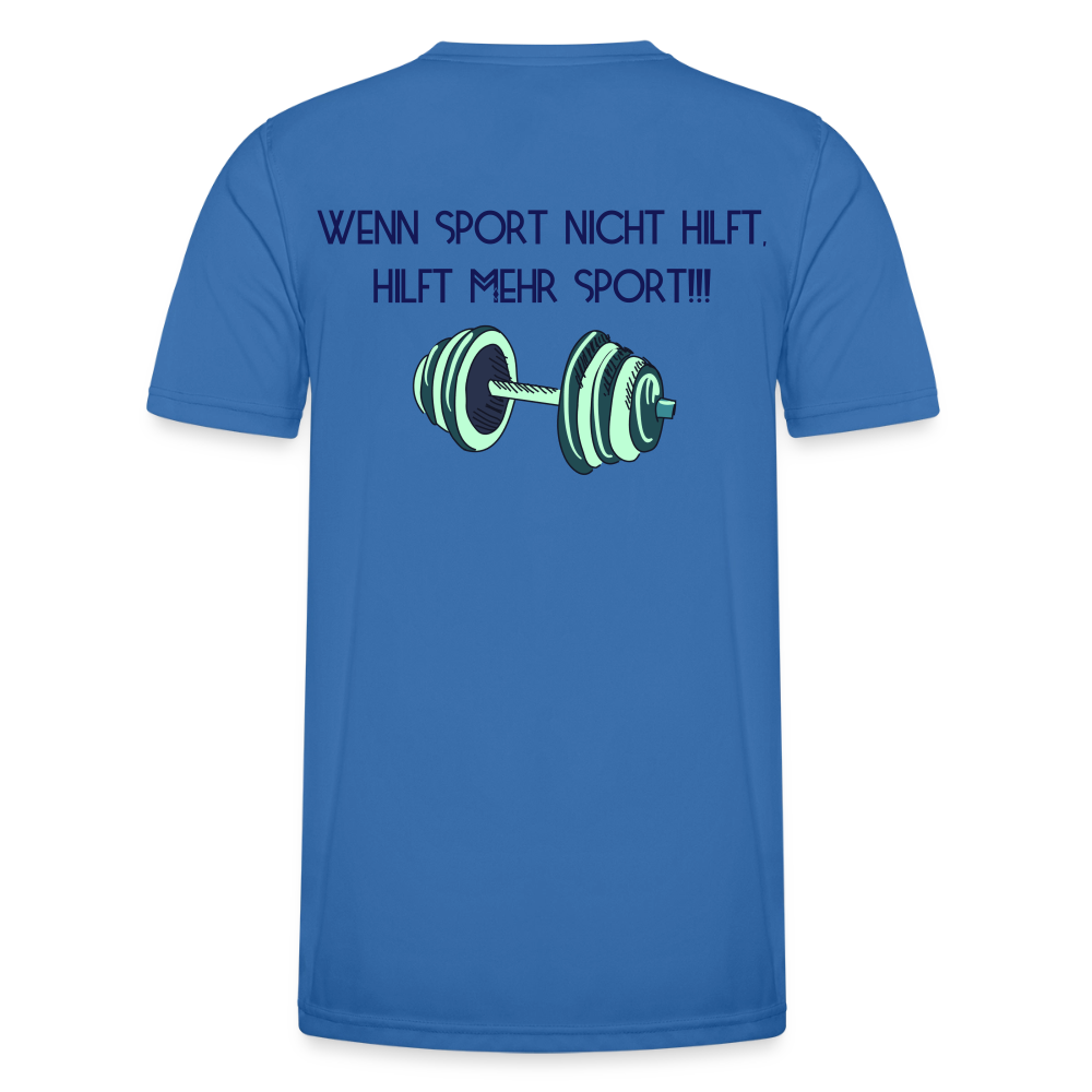 Funktions-T-Shirt Herren "Mehr Sport" - Königsblau