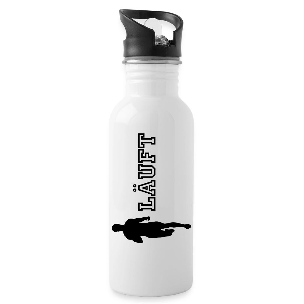 Trinkflasche "Läuft" - Weiß