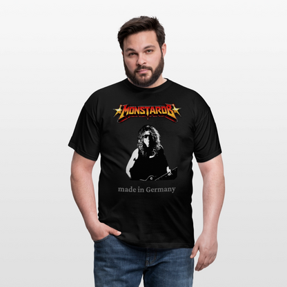 T-Shirt "Monsterrock made in Germany" - Schwarz