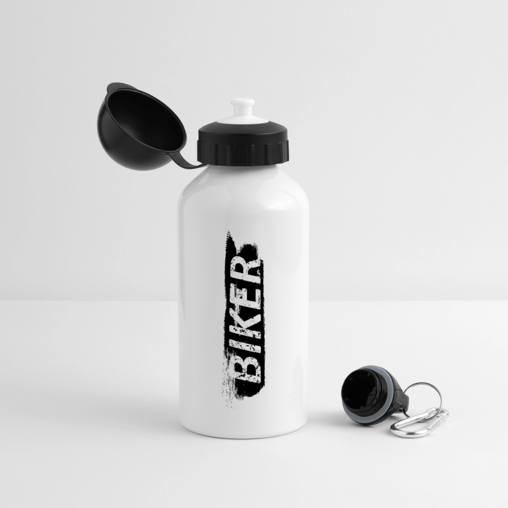 Trinkflasche "Biker" - Weiß