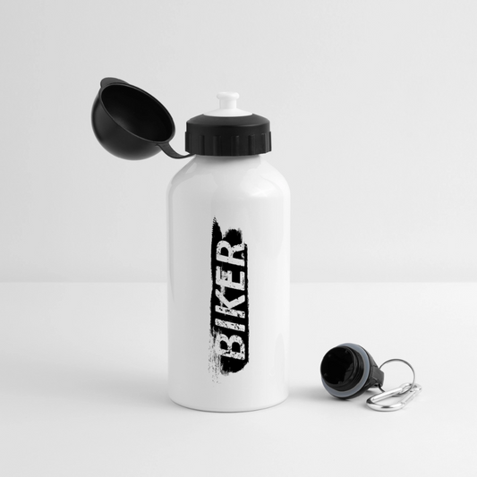 Trinkflasche "Biker" - Weiß
