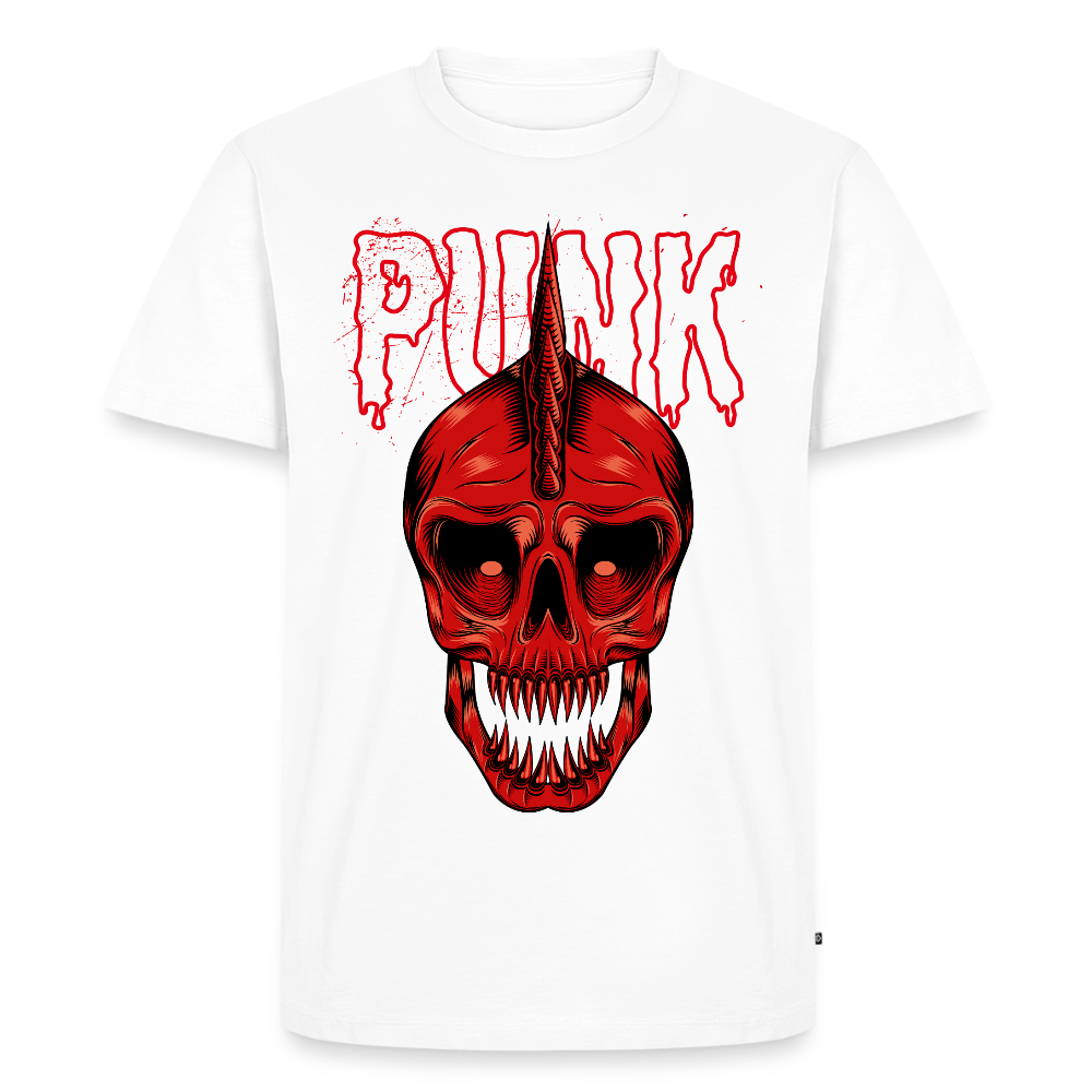 Männer Premium T-Shirt "Punk" - Weiß