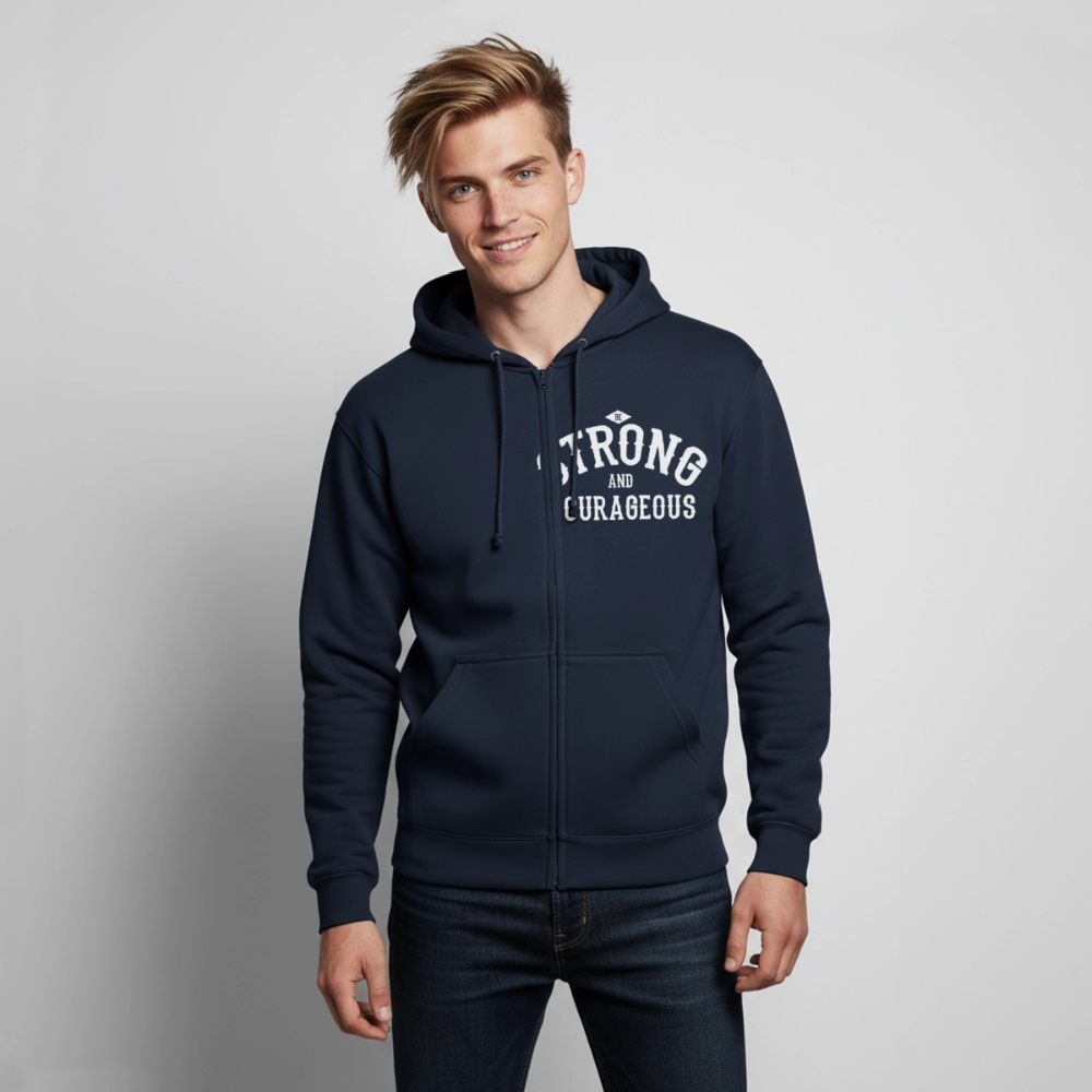Kapuzenjacke "Be Strong" - Navy