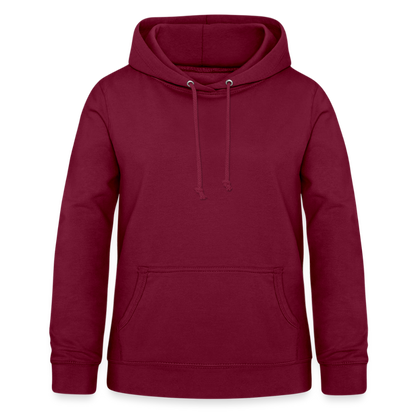 Frauen Hoodie "Totenkopf-Schwert" - Bordeaux