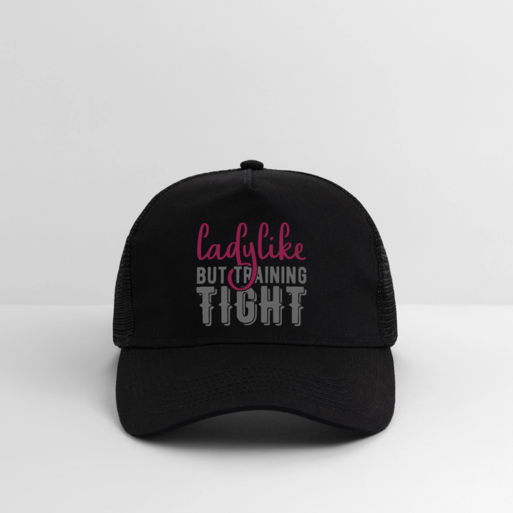 Trucker Cap "Ladylike" - Schwarz/Schwarz