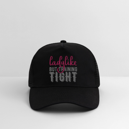 Trucker Cap "Ladylike" - Schwarz/Schwarz