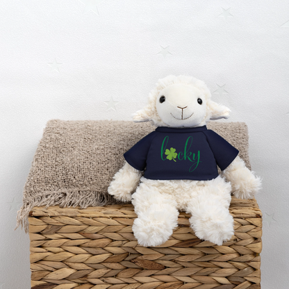 Maskottchen Schaf "Lucky" - mit Customizer personalisierbar - French Navy