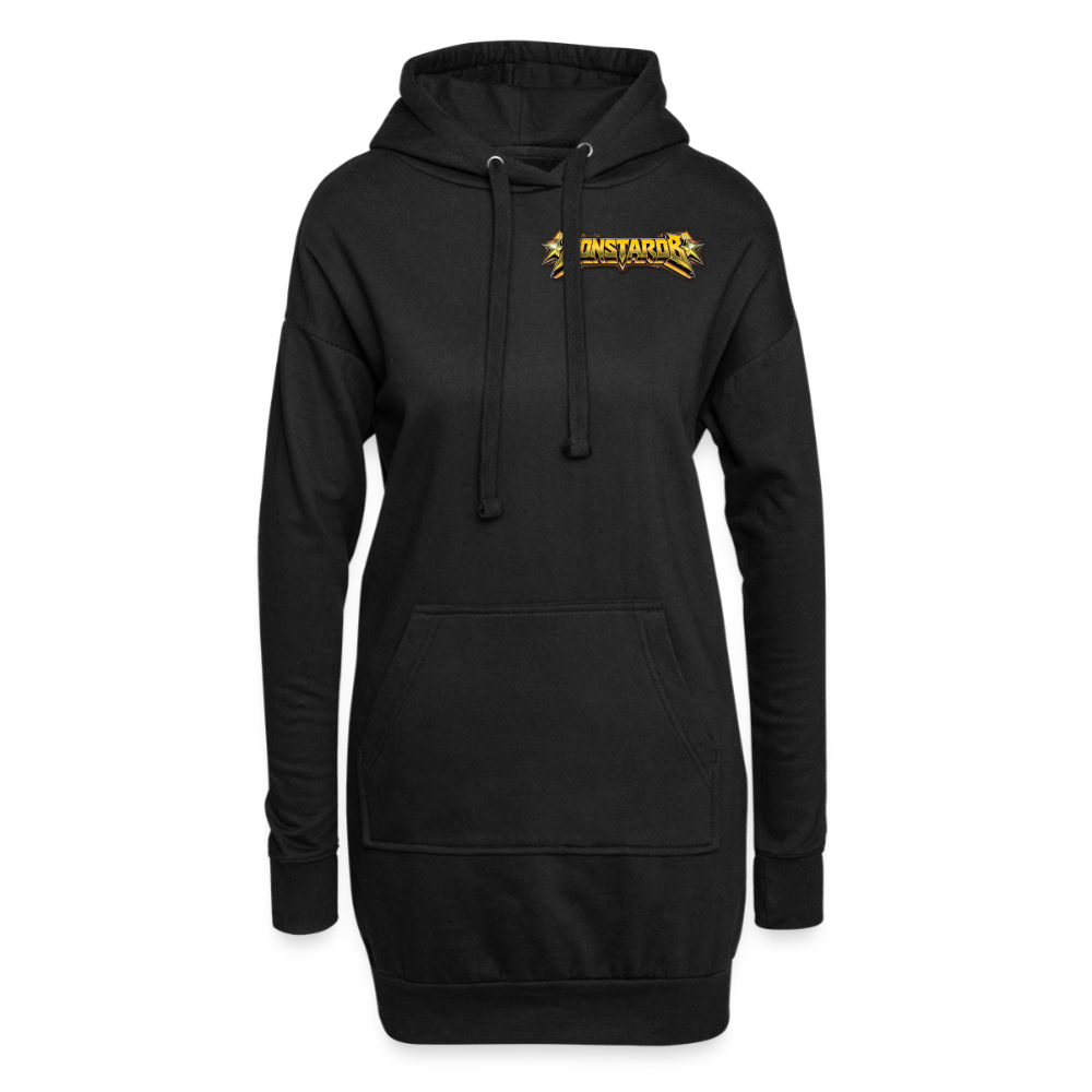 Hoodie-Kleid "Monstarob" - Schwarz