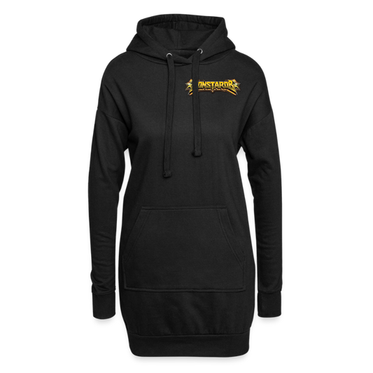 Hoodie-Kleid "Monstarob" - Schwarz