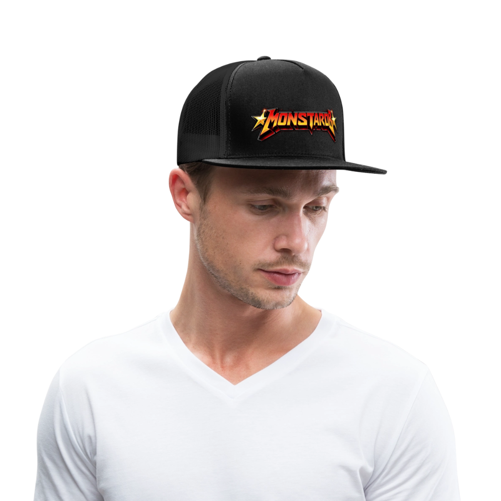 Trucker Cap "Monstarob" - Schwarz/Schwarz