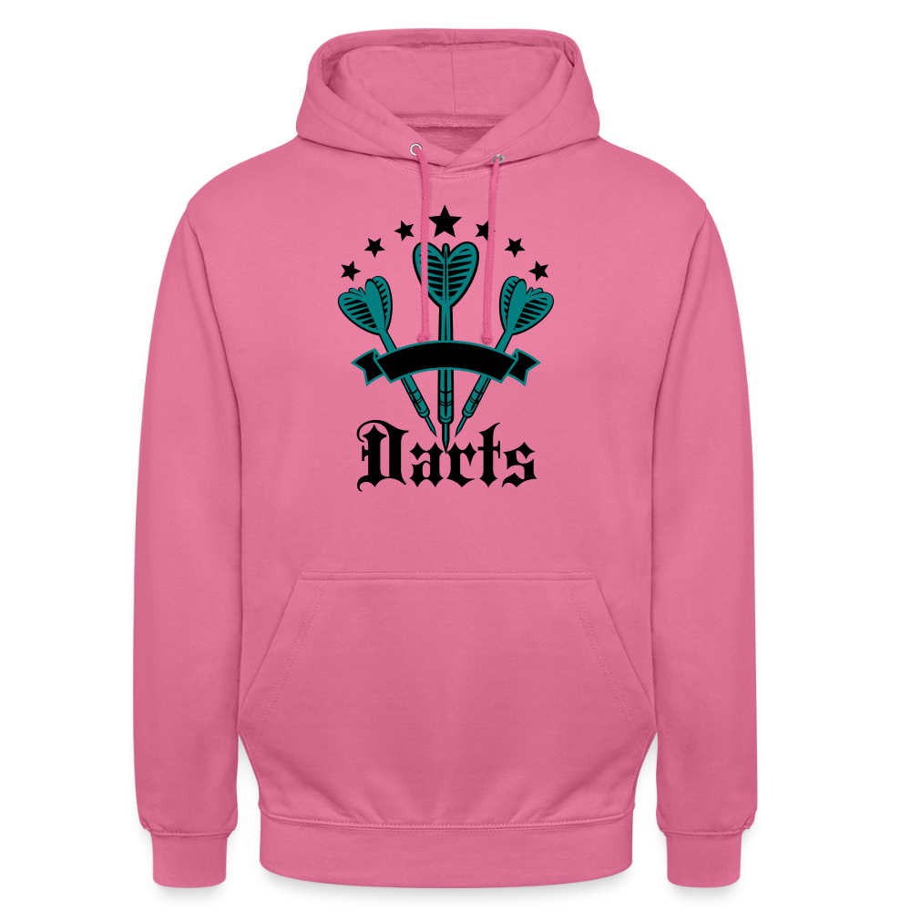 Hoodie Unisex "Darts" - Pink