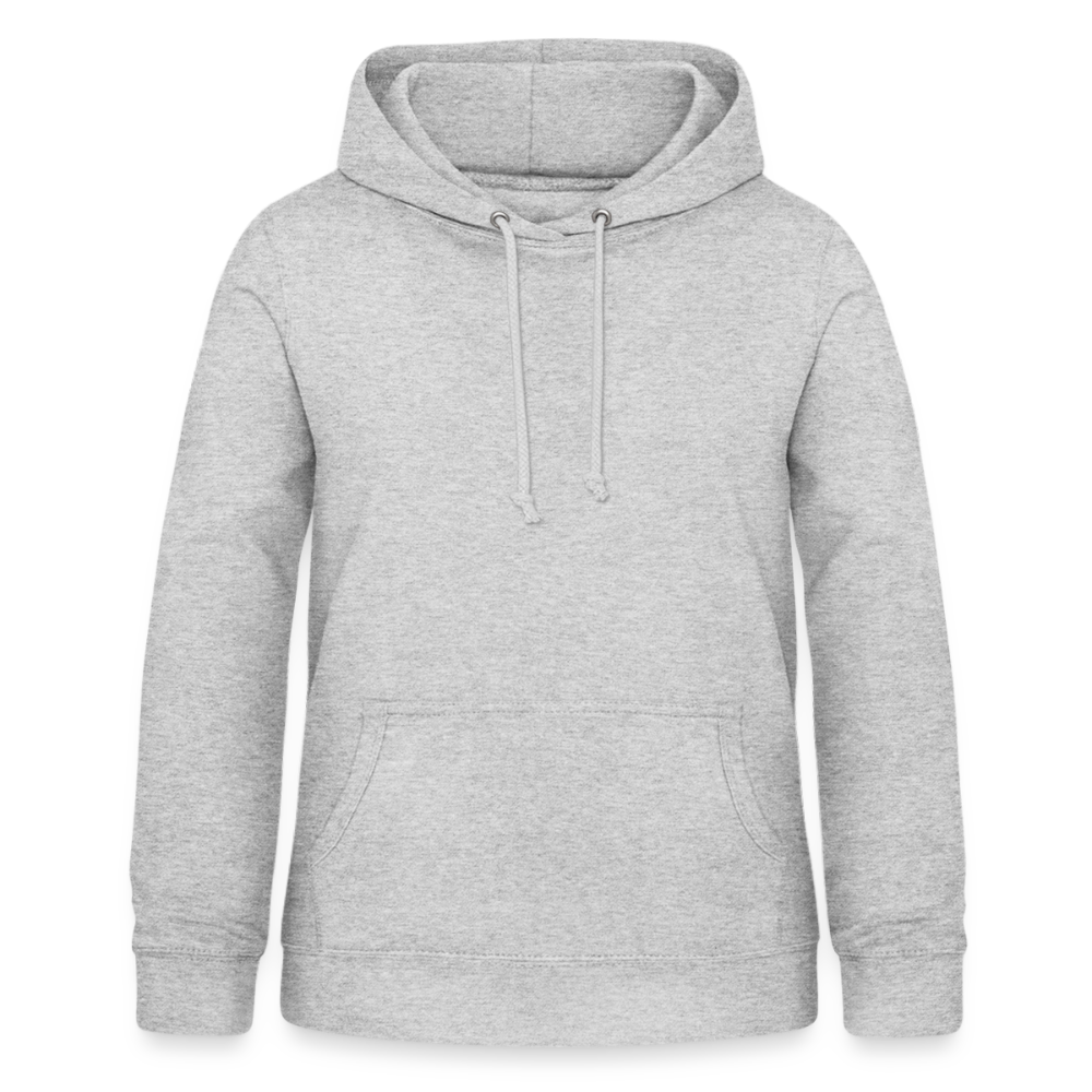 Frauen Hoodie "Totenkopf-Schwert" - Hellgrau meliert