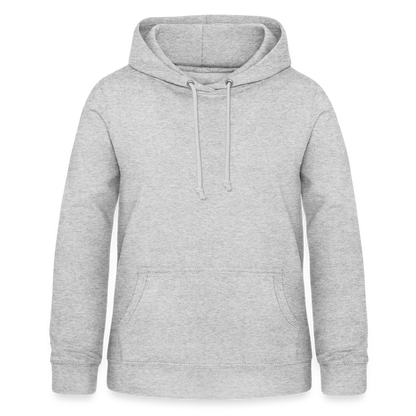 Frauen Hoodie "Totenkopf-Schwert" - Hellgrau meliert