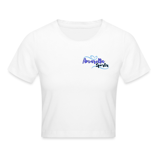 Cropped T-Shirt "Amarella-Sports" - Weiß