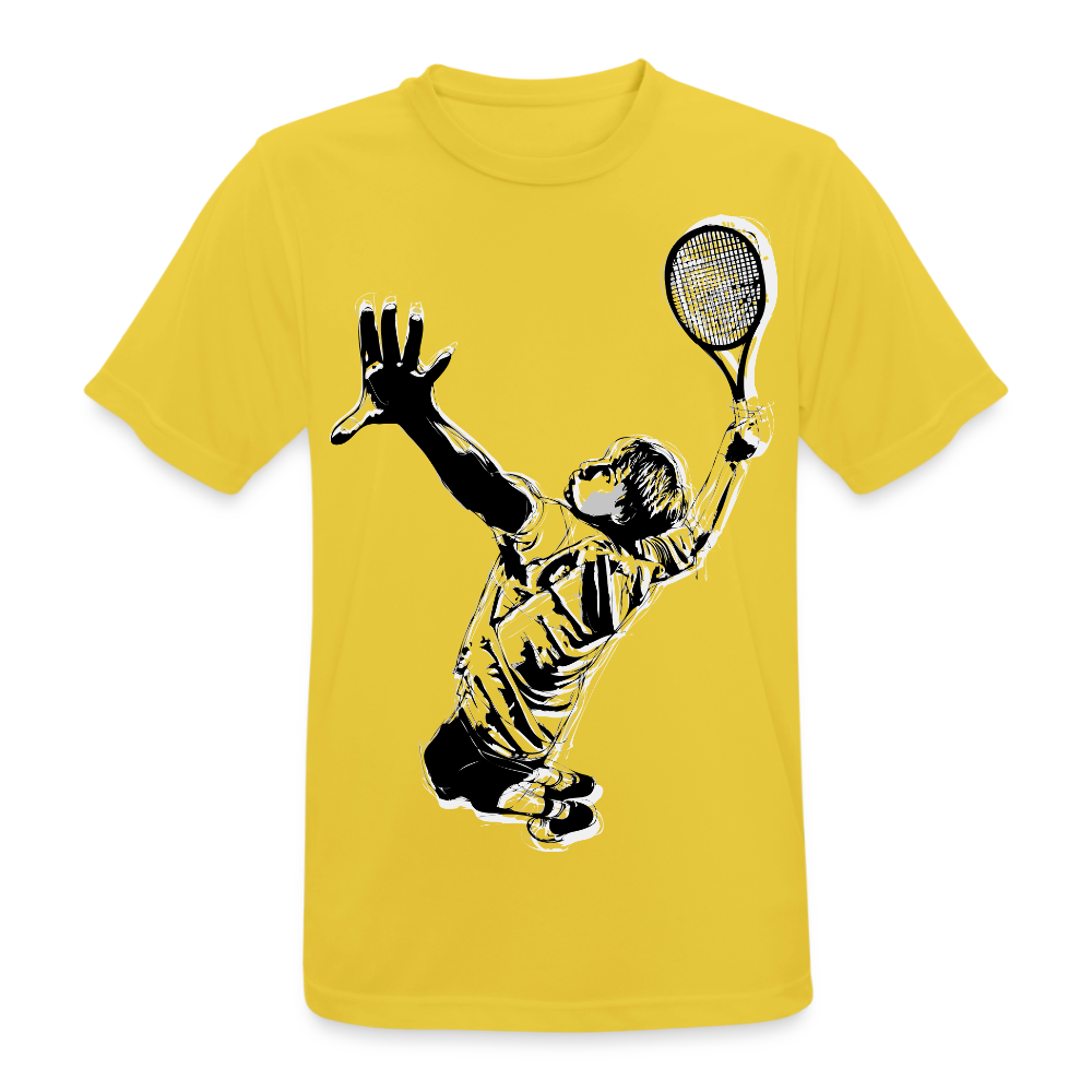 T-Shirt atmungsaktiv Herren "Tennisspieler" - Sonnengelb