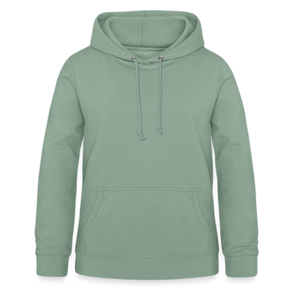 Frauen Hoodie "Totenkopf-Schwert" - Graugrün