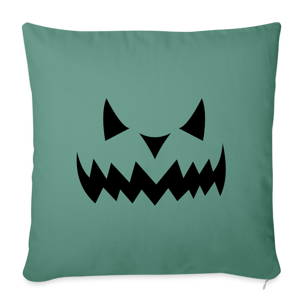Sofakissen mit Füllung 44 x 44 cm "Hallow Kürbis" - Tanngrün