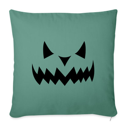 Sofakissen mit Füllung 44 x 44 cm "Hallow Kürbis" - Tanngrün