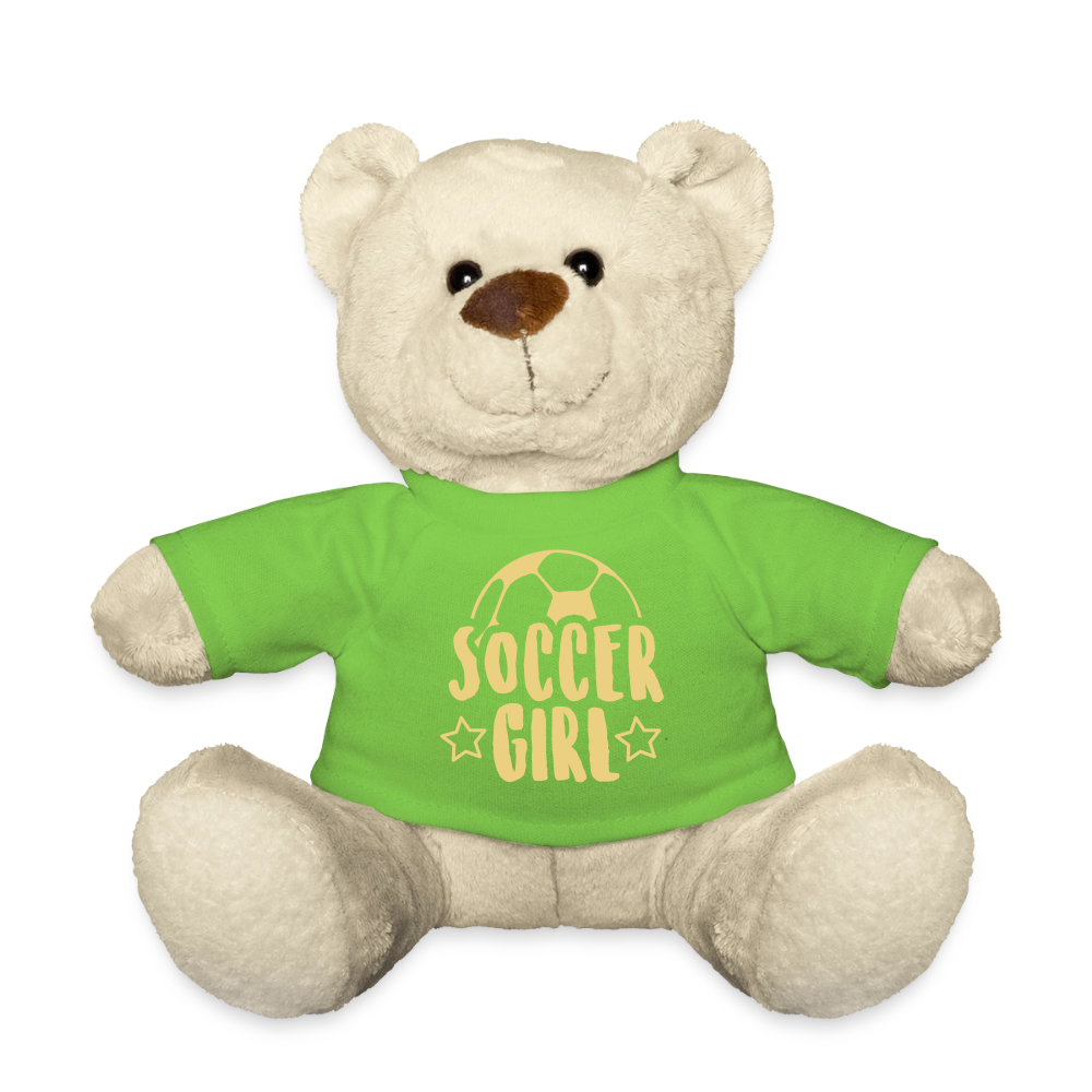 Maskottchen Teddy "Soccer Girl" - Hellgrün
