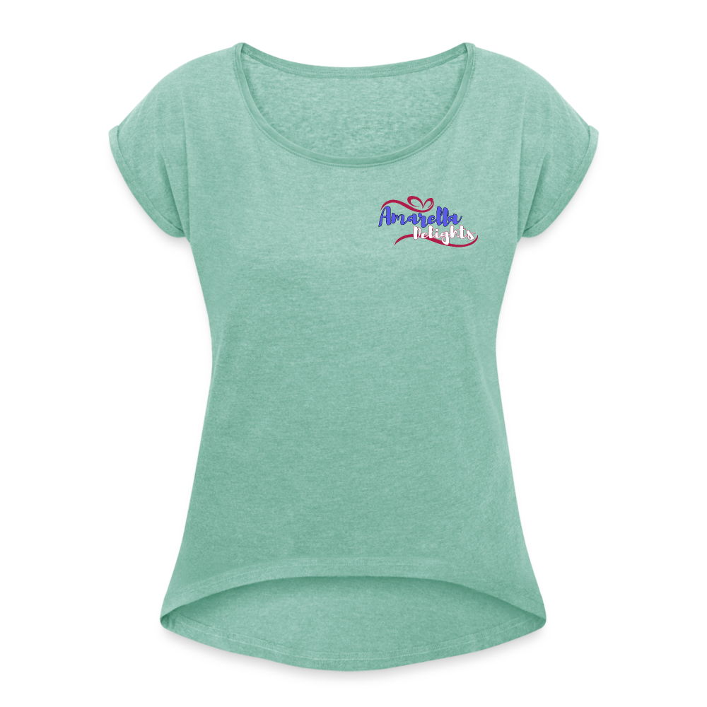 T-Shirt Damen "Amarella-Delights" - Minze meliert