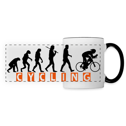 Panoramatasse "Cycling" - Weiß/Schwarz