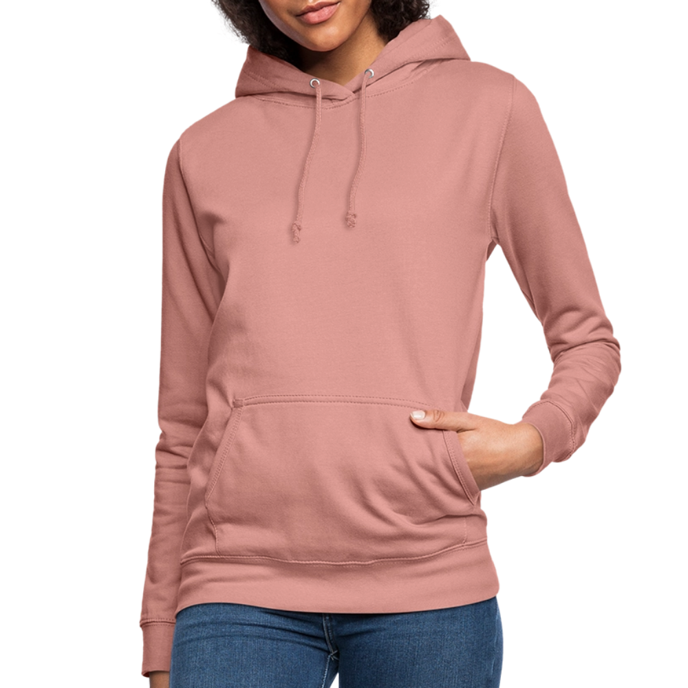 Frauen Hoodie "Totenkopf-Schwert" - Altrosa